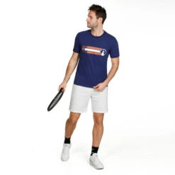 Retro Block T-Shirt Men -Tennis-Point Sales 00301000 13