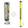 Premium 18x 4 Ball Tube Plus Ball Tube -Tennis-Point Sales 0122000000 000 1