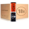 Dunlop Fort Clay Court 18x 4 Ball Tube -Tennis-Point Sales 0163700000 000