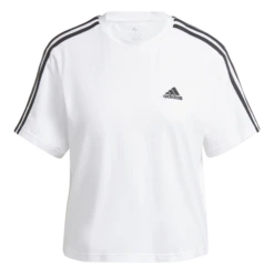 ADIDAS Essentials 3-Stripes Single Jersey Crop T-Shirt Women