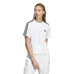 ADIDAS Essentials 3-Stripes Single Jersey Crop T-Shirt Women -Tennis-Point Sales 17754000 15