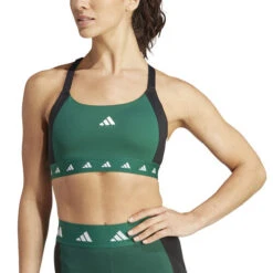 ADIDAS PWI Medium-Sport Tech-Fit Color Block Sports Bras Women -Tennis-Point Sales 18520000 13